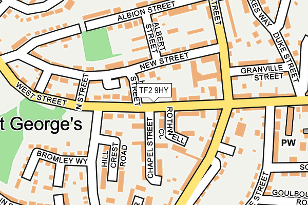 TF2 9HY map - OS OpenMap – Local (Ordnance Survey) TF2 9HY map - OS OpenMap – Local (Ordnance Survey)