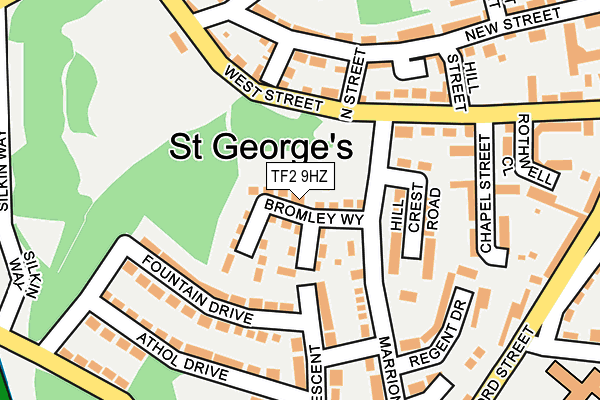 TF2 9HZ map - OS OpenMap – Local (Ordnance Survey) TF2 9HZ map - OS OpenMap – Local (Ordnance Survey)