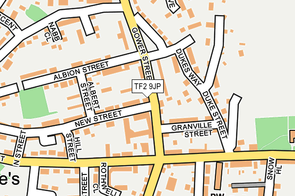 TF2 9JP map - OS OpenMap – Local (Ordnance Survey) TF2 9JP map - OS OpenMap – Local (Ordnance Survey)