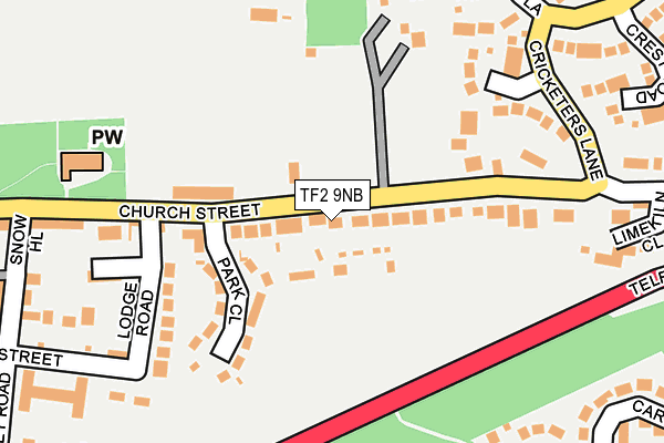 TF2 9NB map - OS OpenMap – Local (Ordnance Survey) TF2 9NB map - OS OpenMap – Local (Ordnance Survey)