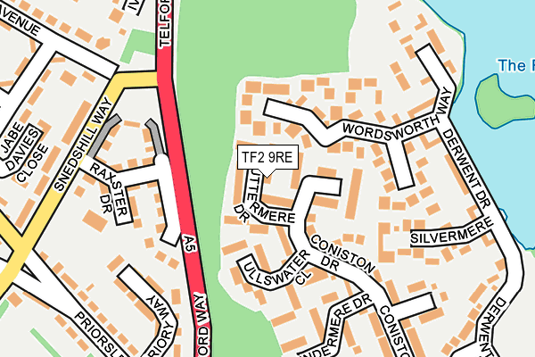 TF2 9RE map - OS OpenMap – Local (Ordnance Survey) TF2 9RE map - OS OpenMap – Local (Ordnance Survey)