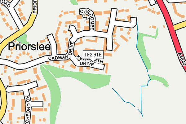 TF2 9TE map - OS OpenMap – Local (Ordnance Survey)
