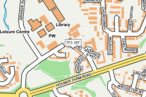 TF3 1EF map - OS OpenMap – Local (Ordnance Survey) TF3 1EF map - OS OpenMap – Local (Ordnance Survey)