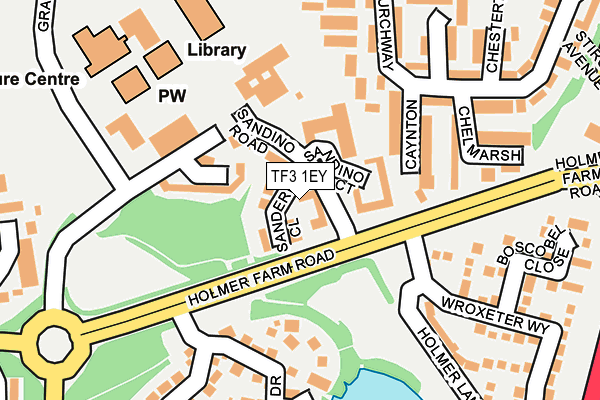 TF3 1EY map - OS OpenMap – Local (Ordnance Survey) TF3 1EY map - OS OpenMap – Local (Ordnance Survey)