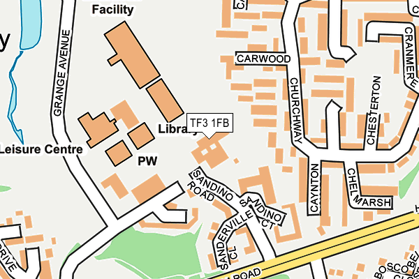 TF3 1FB map - OS OpenMap – Local (Ordnance Survey) TF3 1FB map - OS OpenMap – Local (Ordnance Survey)