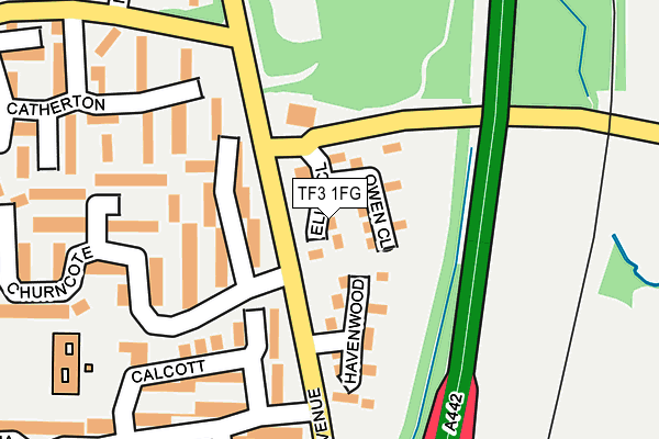 TF3 1FG map - OS OpenMap – Local (Ordnance Survey) TF3 1FG map - OS OpenMap – Local (Ordnance Survey)