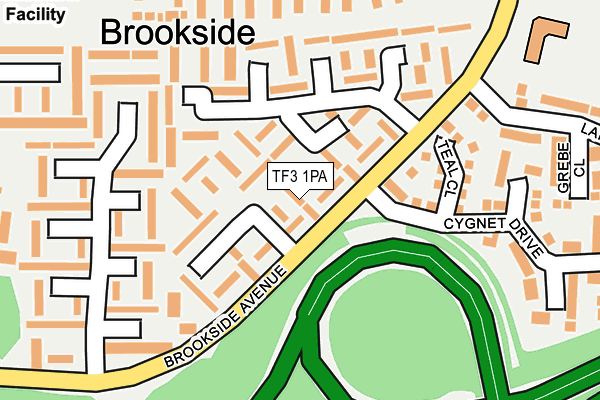 TF3 1PA map - OS OpenMap – Local (Ordnance Survey) TF3 1PA map - OS OpenMap – Local (Ordnance Survey)