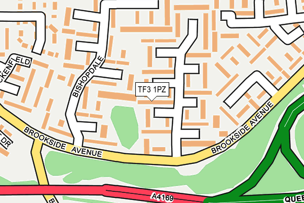 TF3 1PZ map - OS OpenMap – Local (Ordnance Survey) TF3 1PZ map - OS OpenMap – Local (Ordnance Survey)
