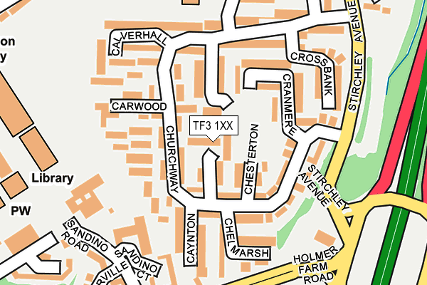 TF3 1XX map - OS OpenMap – Local (Ordnance Survey) TF3 1XX map - OS OpenMap – Local (Ordnance Survey)