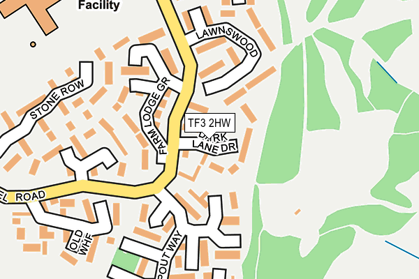 TF3 2HW map - OS OpenMap – Local (Ordnance Survey) TF3 2HW map - OS OpenMap – Local (Ordnance Survey)