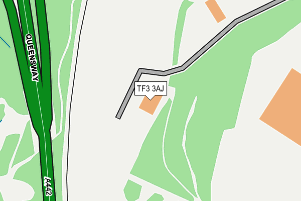 TF3 3AJ map - OS OpenMap – Local (Ordnance Survey) TF3 3AJ map - OS OpenMap – Local (Ordnance Survey)