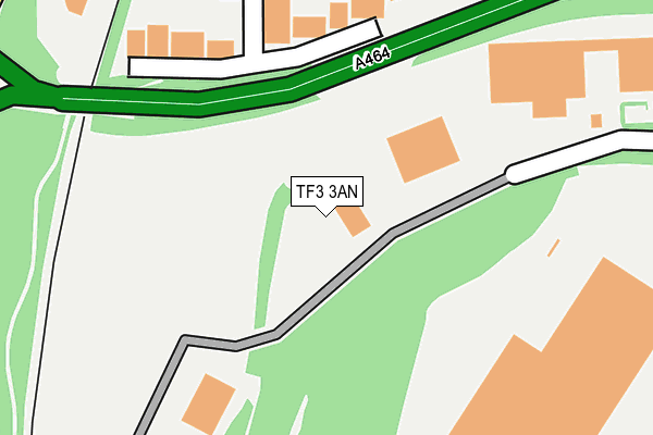 TF3 3AN map - OS OpenMap – Local (Ordnance Survey) TF3 3AN map - OS OpenMap – Local (Ordnance Survey)