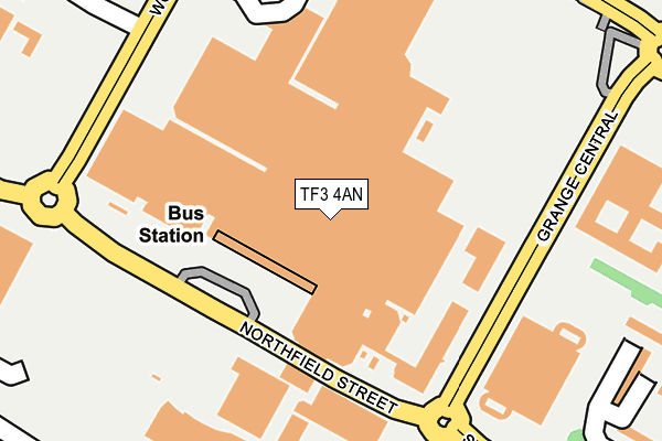 TF3 4AN map - OS OpenMap – Local (Ordnance Survey) TF3 4AN map - OS OpenMap – Local (Ordnance Survey)