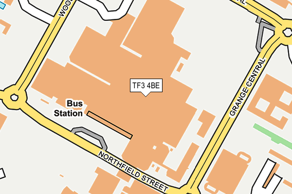 TF3 4BE map - OS OpenMap – Local (Ordnance Survey) TF3 4BE map - OS OpenMap – Local (Ordnance Survey)
