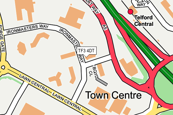 TF3 4DT map - OS OpenMap – Local (Ordnance Survey) TF3 4DT map - OS OpenMap – Local (Ordnance Survey)