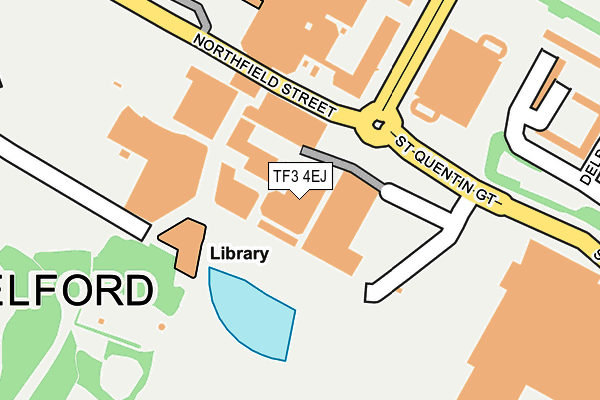 TF3 4EJ map - OS OpenMap – Local (Ordnance Survey) TF3 4EJ map - OS OpenMap – Local (Ordnance Survey)