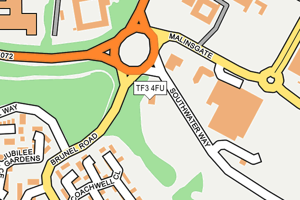 TF3 4FU map - OS OpenMap – Local (Ordnance Survey) TF3 4FU map - OS OpenMap – Local (Ordnance Survey)