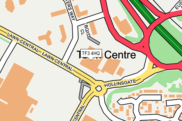 TF3 4HQ map - OS OpenMap – Local (Ordnance Survey) TF3 4HQ map - OS OpenMap – Local (Ordnance Survey)