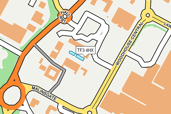 TF3 4HX map - OS OpenMap – Local (Ordnance Survey) TF3 4HX map - OS OpenMap – Local (Ordnance Survey)
