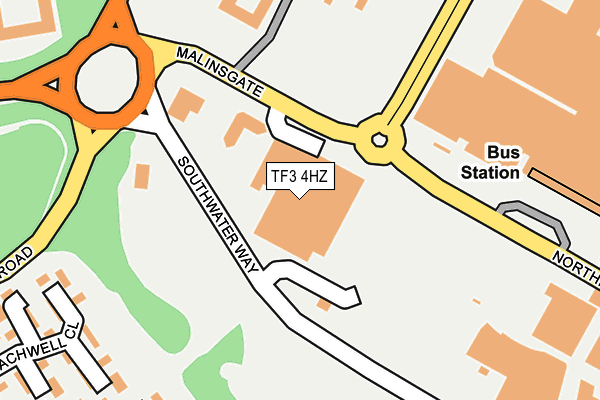 TF3 4HZ map - OS OpenMap – Local (Ordnance Survey) TF3 4HZ map - OS OpenMap – Local (Ordnance Survey)