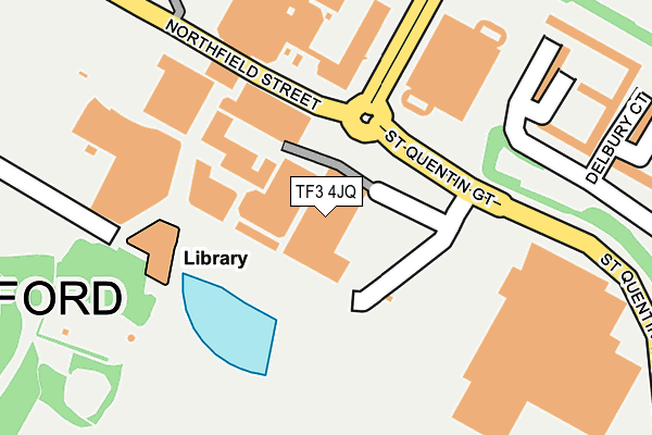 TF3 4JQ map - OS OpenMap – Local (Ordnance Survey) TF3 4JQ map - OS OpenMap – Local (Ordnance Survey)