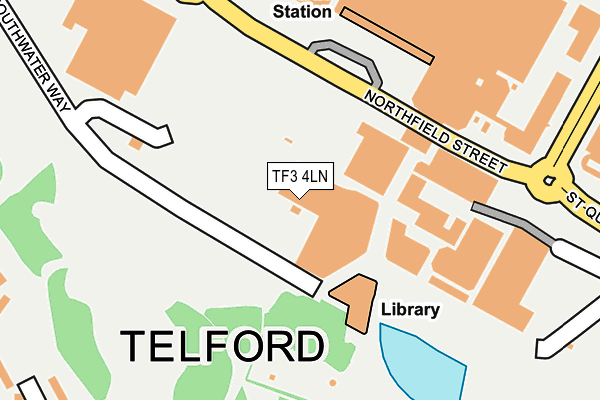 TF3 4LN map - OS OpenMap – Local (Ordnance Survey) TF3 4LN map - OS OpenMap – Local (Ordnance Survey)