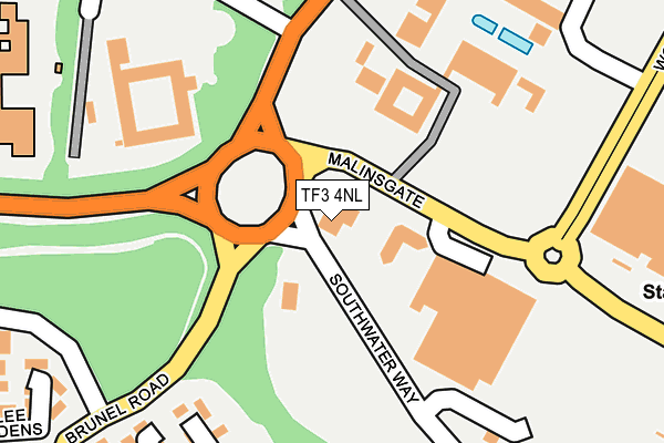 TF3 4NL map - OS OpenMap – Local (Ordnance Survey) TF3 4NL map - OS OpenMap – Local (Ordnance Survey)