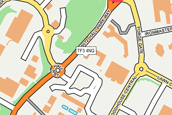 TF3 4NQ map - OS OpenMap – Local (Ordnance Survey) TF3 4NQ map - OS OpenMap – Local (Ordnance Survey)