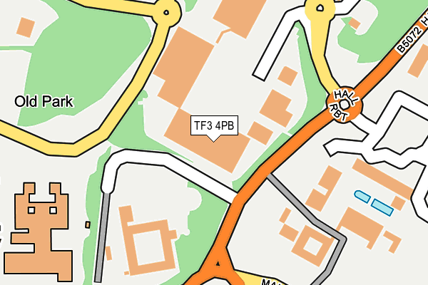 TF3 4PB map - OS OpenMap – Local (Ordnance Survey) TF3 4PB map - OS OpenMap – Local (Ordnance Survey)