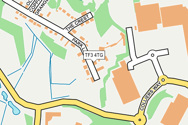 TF3 4TG map - OS OpenMap – Local (Ordnance Survey) TF3 4TG map - OS OpenMap – Local (Ordnance Survey)