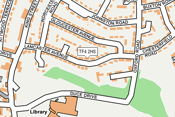 TF4 2HS map - OS OpenMap – Local (Ordnance Survey) TF4 2HS map - OS OpenMap – Local (Ordnance Survey)