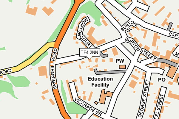 TF4 2NN map - OS OpenMap – Local (Ordnance Survey) TF4 2NN map - OS OpenMap – Local (Ordnance Survey)