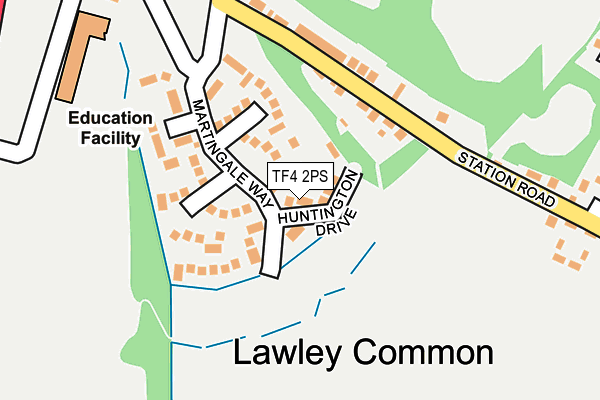 TF4 2PS map - OS OpenMap – Local (Ordnance Survey) TF4 2PS map - OS OpenMap – Local (Ordnance Survey)