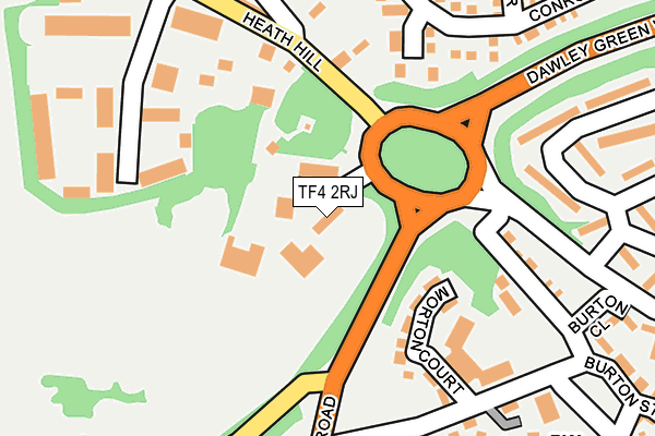TF4 2RJ map - OS OpenMap – Local (Ordnance Survey) TF4 2RJ map - OS OpenMap – Local (Ordnance Survey)