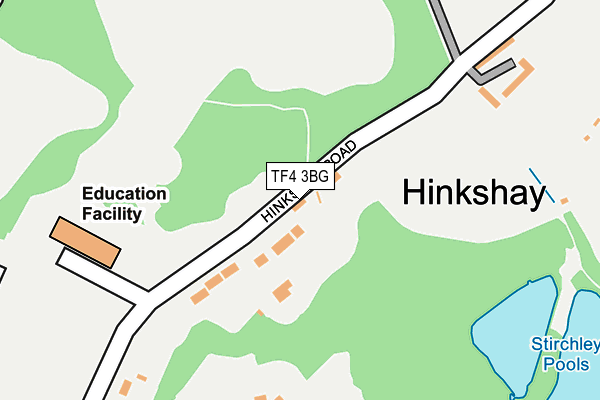 TF4 3BG map - OS OpenMap – Local (Ordnance Survey) TF4 3BG map - OS OpenMap – Local (Ordnance Survey)