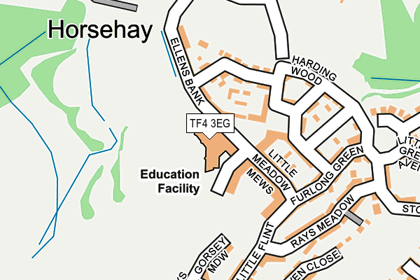 TF4 3EG map - OS OpenMap – Local (Ordnance Survey) TF4 3EG map - OS OpenMap – Local (Ordnance Survey)