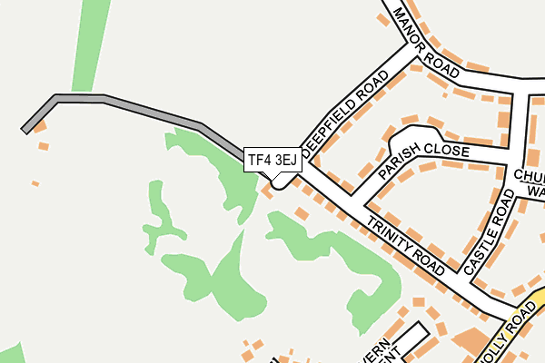 TF4 3EJ map - OS OpenMap – Local (Ordnance Survey) TF4 3EJ map - OS OpenMap – Local (Ordnance Survey)