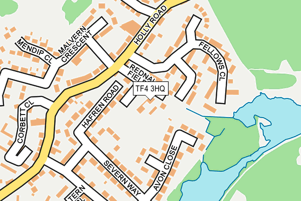 TF4 3HQ map - OS OpenMap – Local (Ordnance Survey) TF4 3HQ map - OS OpenMap – Local (Ordnance Survey)