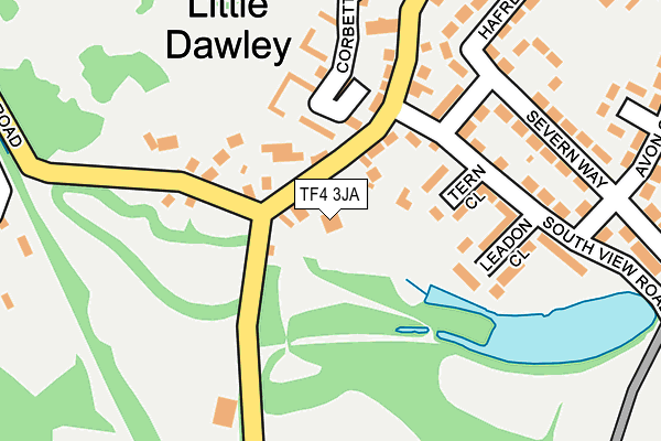 TF4 3JA map - OS OpenMap – Local (Ordnance Survey) TF4 3JA map - OS OpenMap – Local (Ordnance Survey)