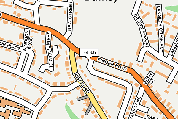 TF4 3JY map - OS OpenMap – Local (Ordnance Survey) TF4 3JY map - OS OpenMap – Local (Ordnance Survey)