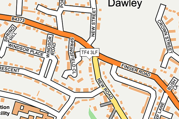 TF4 3LF map - OS OpenMap – Local (Ordnance Survey) TF4 3LF map - OS OpenMap – Local (Ordnance Survey)