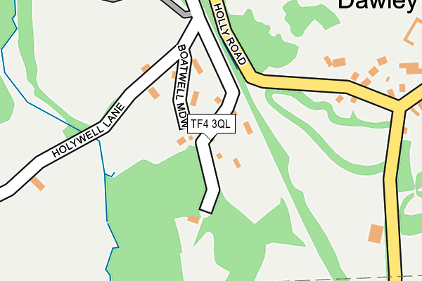 TF4 3QL map - OS OpenMap – Local (Ordnance Survey) TF4 3QL map - OS OpenMap – Local (Ordnance Survey)