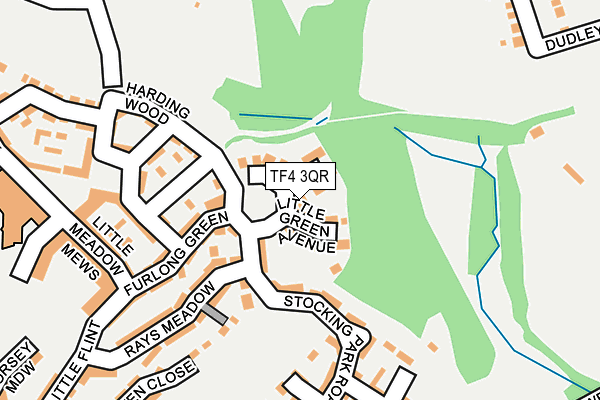 TF4 3QR map - OS OpenMap – Local (Ordnance Survey) TF4 3QR map - OS OpenMap – Local (Ordnance Survey)
