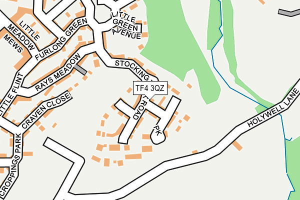 TF4 3QZ map - OS OpenMap – Local (Ordnance Survey) TF4 3QZ map - OS OpenMap – Local (Ordnance Survey)