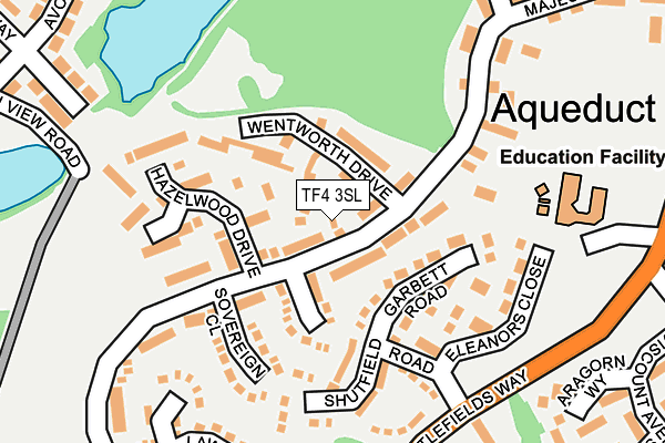 TF4 3SL map - OS OpenMap – Local (Ordnance Survey) TF4 3SL map - OS OpenMap – Local (Ordnance Survey)