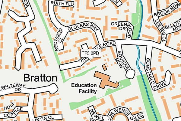 TF5 0PD map - OS OpenMap – Local (Ordnance Survey) TF5 0PD map - OS OpenMap – Local (Ordnance Survey)