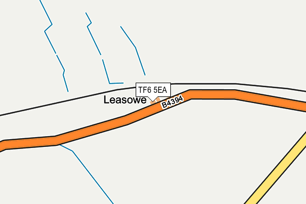 TF6 5EA map - OS OpenMap – Local (Ordnance Survey) TF6 5EA map - OS OpenMap – Local (Ordnance Survey)