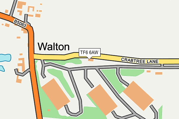 TF6 6AW map - OS OpenMap – Local (Ordnance Survey) TF6 6AW map - OS OpenMap – Local (Ordnance Survey)