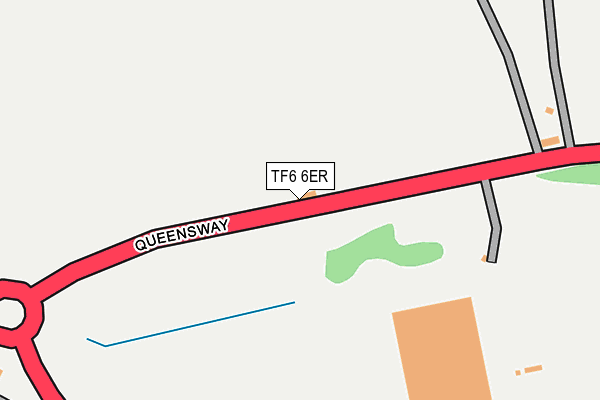 TF6 6ER map - OS OpenMap – Local (Ordnance Survey) TF6 6ER map - OS OpenMap – Local (Ordnance Survey)
