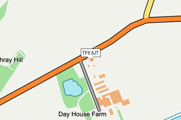 TF6 6JT map - OS OpenMap – Local (Ordnance Survey) TF6 6JT map - OS OpenMap – Local (Ordnance Survey)
